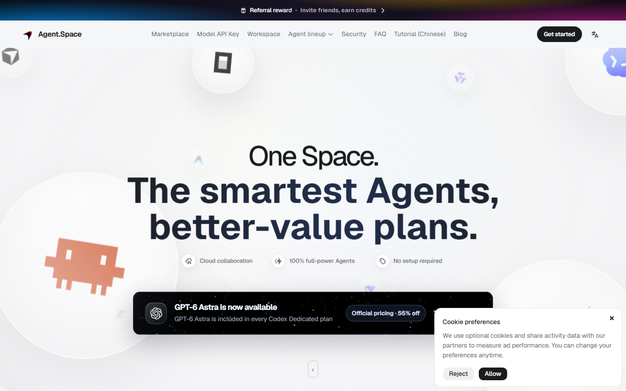 Agent Space 界面截图