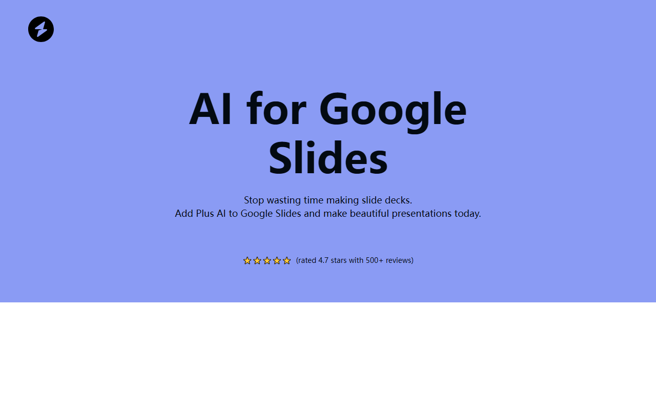 AI for Google Slides 界面截图