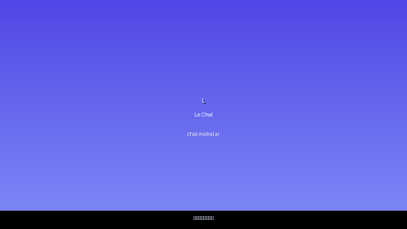 Le Chat 界面截图