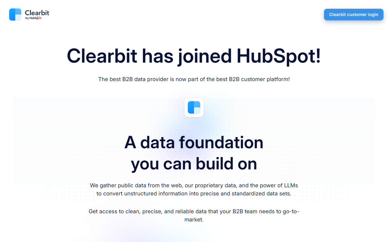 Clearbit 界面截图