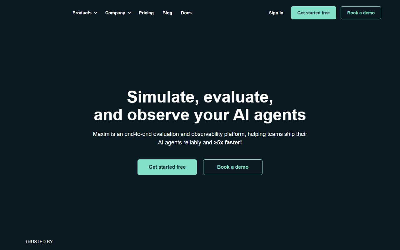 Maxim AI 界面截图