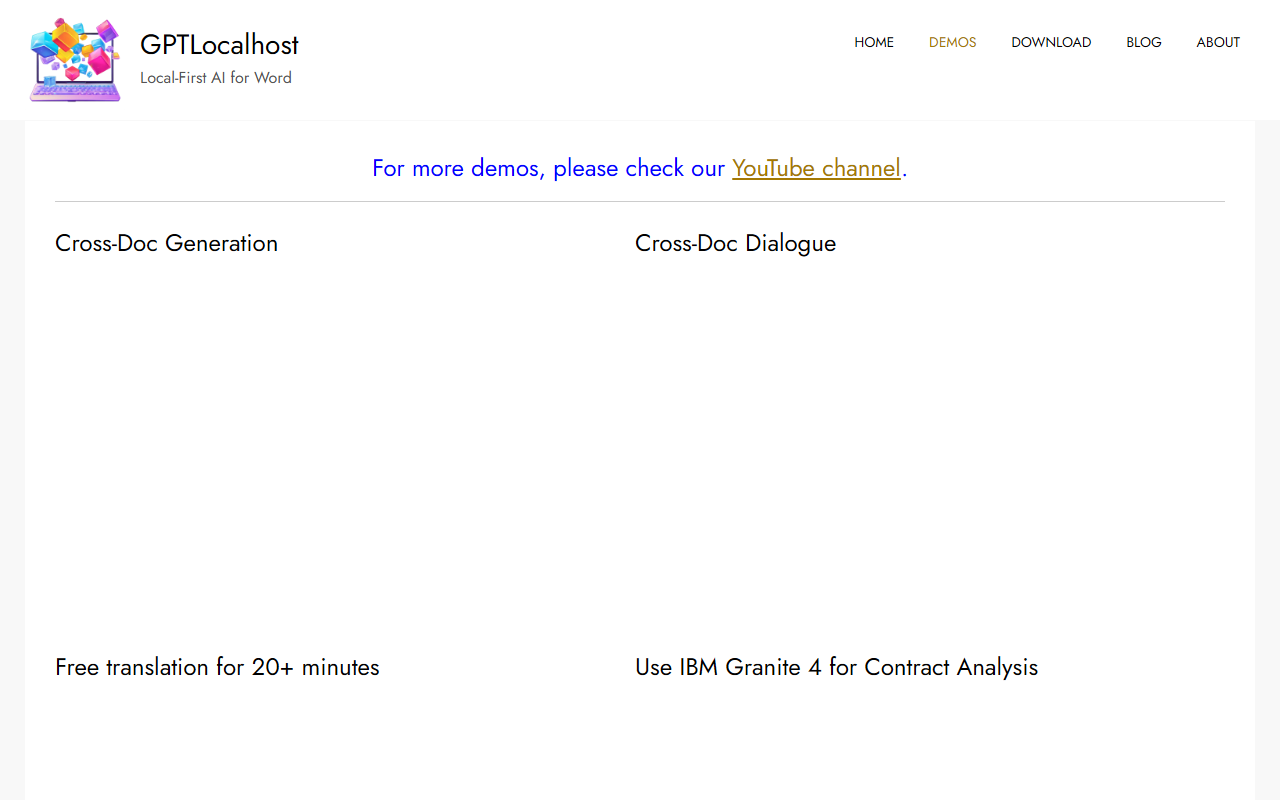 GPTLocalhost 界面截图