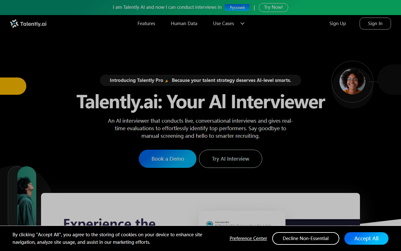 Talently AI 界面截图