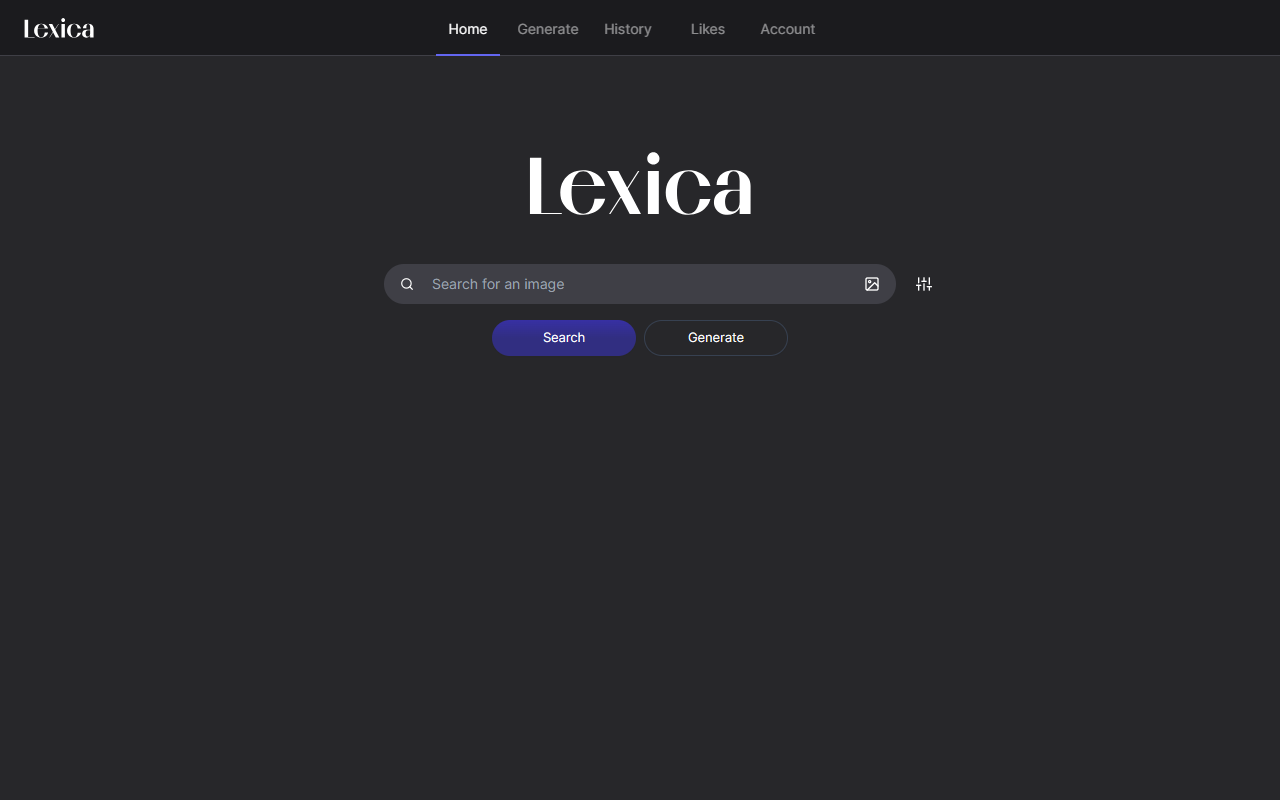Lexica 界面截图