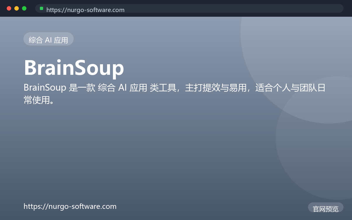 BrainSoup 界面截图
