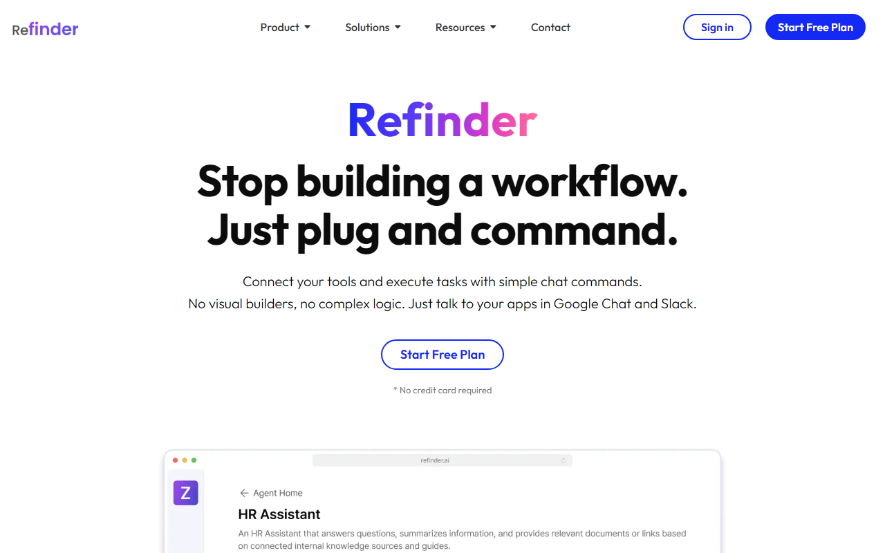 Refinder AI 界面截图