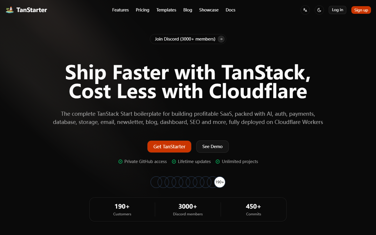 TanStarter 界面截图
