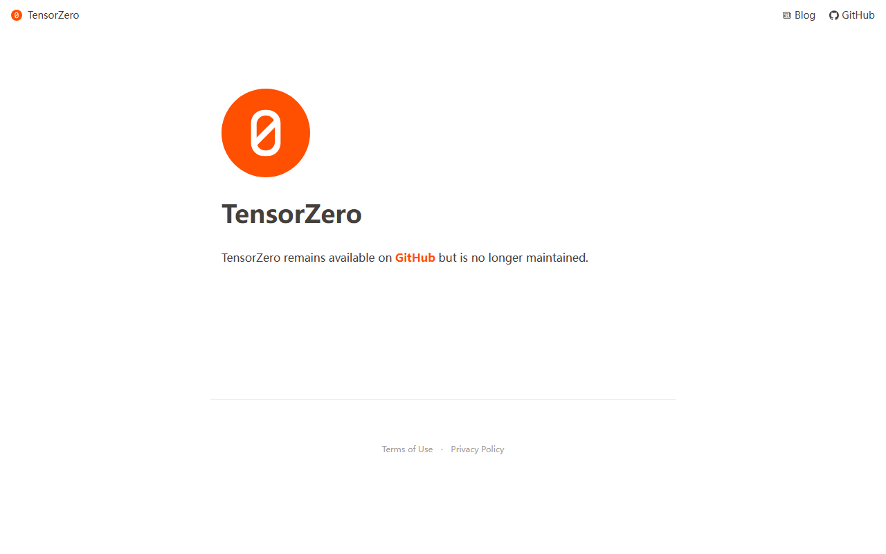 TensorZero 界面截图