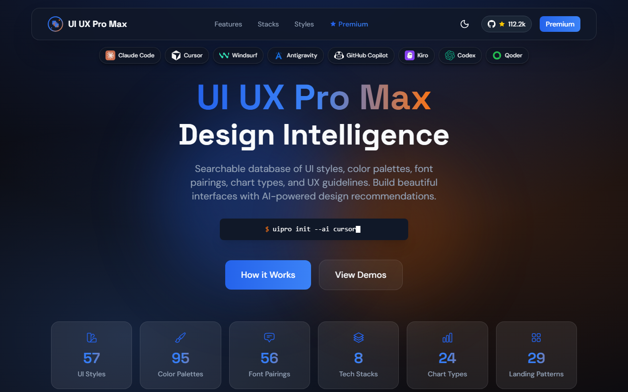UI/UX Pro Max 界面截图
