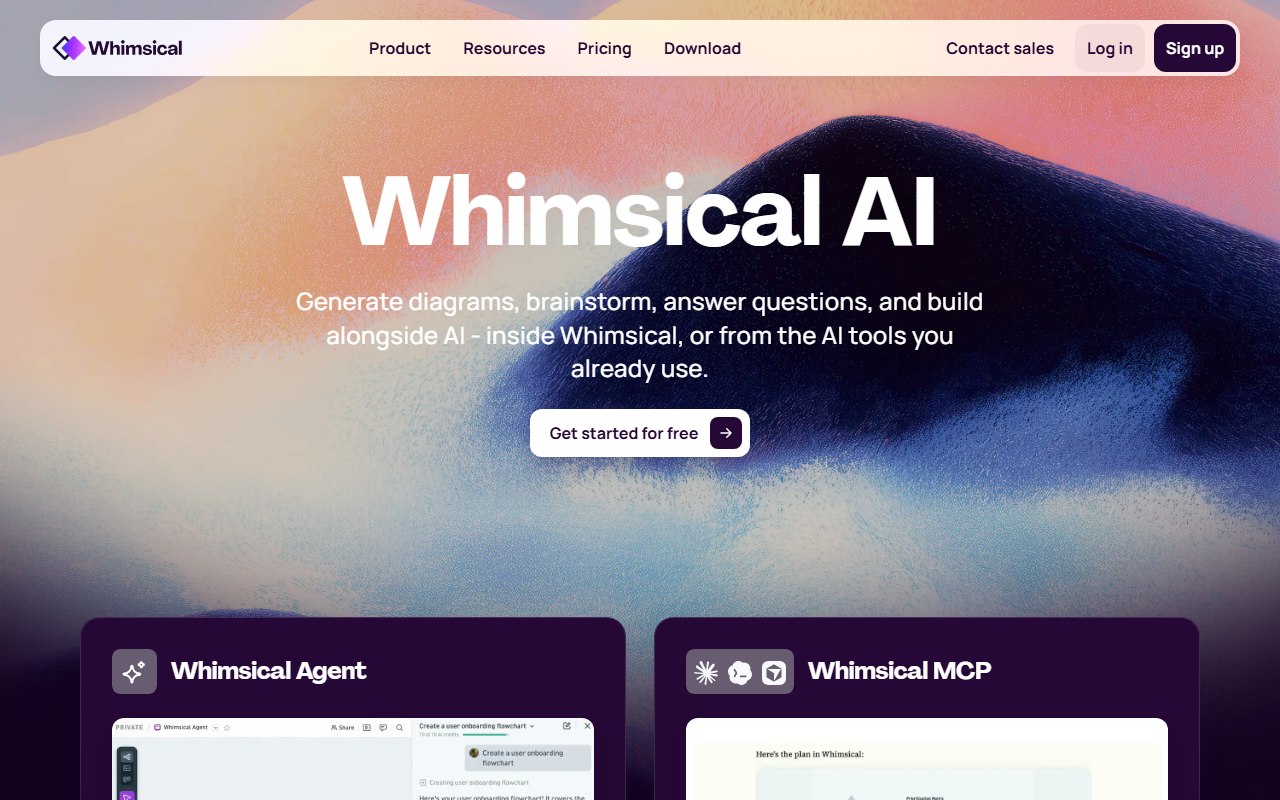 Whimsical AI 界面截图