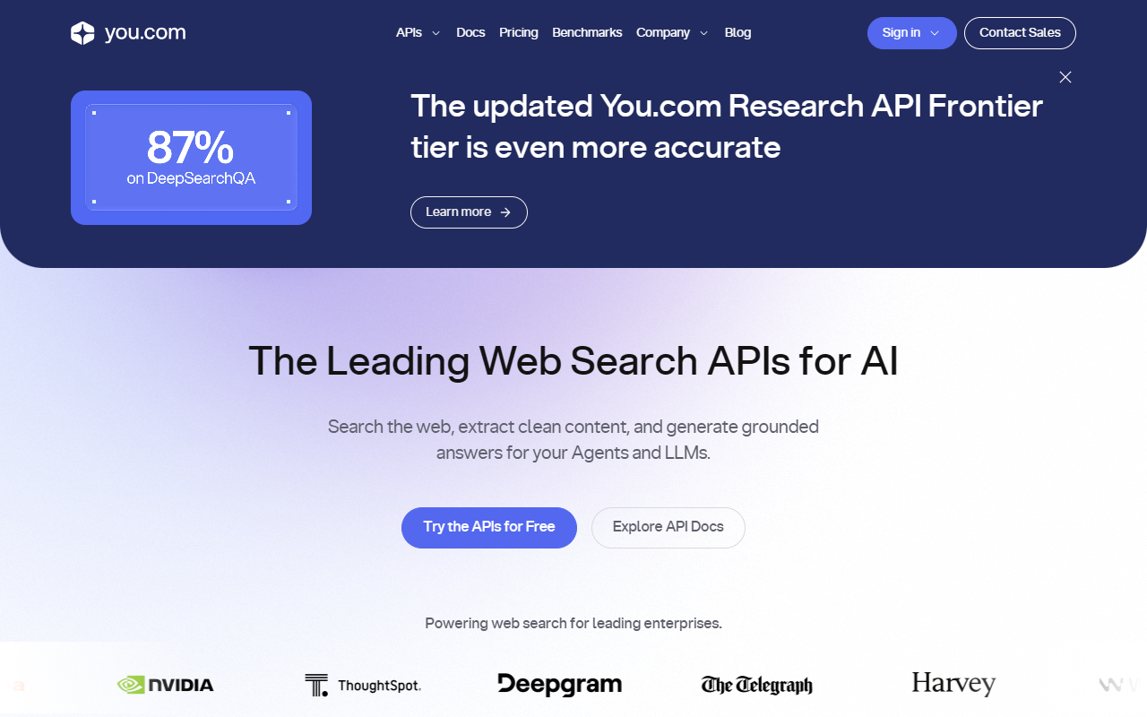 You.com 界面截图